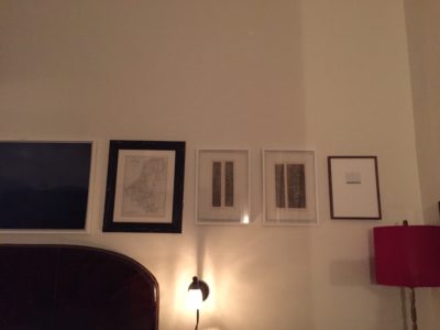 Artwork above the bed.