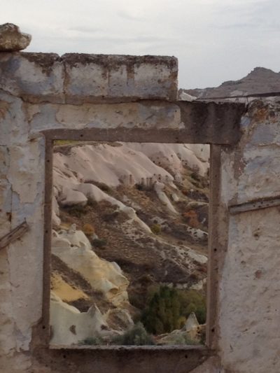 Ancient window to Mount Erciyes Turkey
