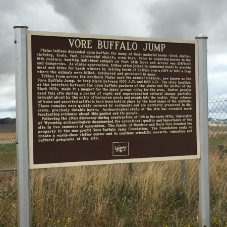 Buffalo Jump Sign Wyoming