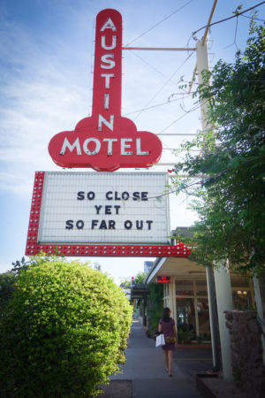 Hotel San José sign austin motel south congress soco