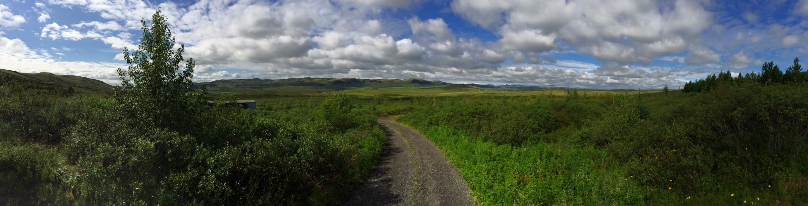 Leaving the driveway to Giljaland