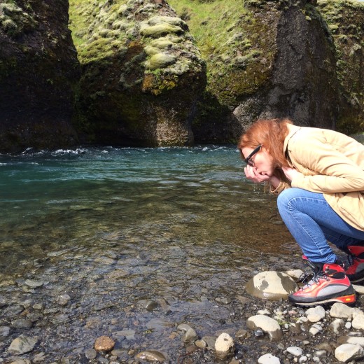 Delicious glacier water