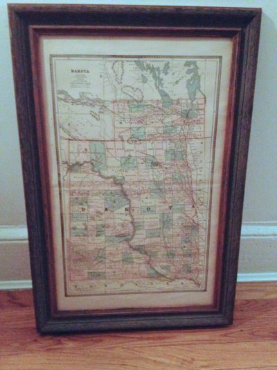 Map of Dakota Territories, 1886